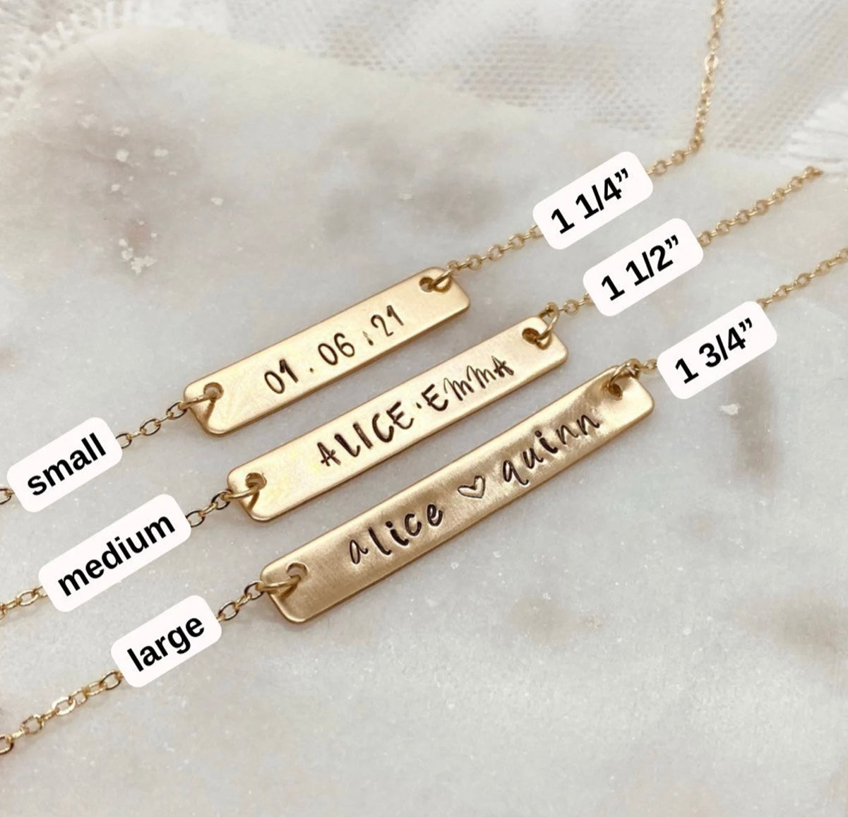 Large Name Bar Necklace