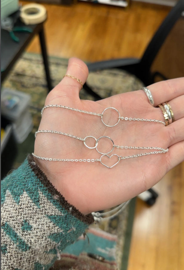 Double Circle Necklace