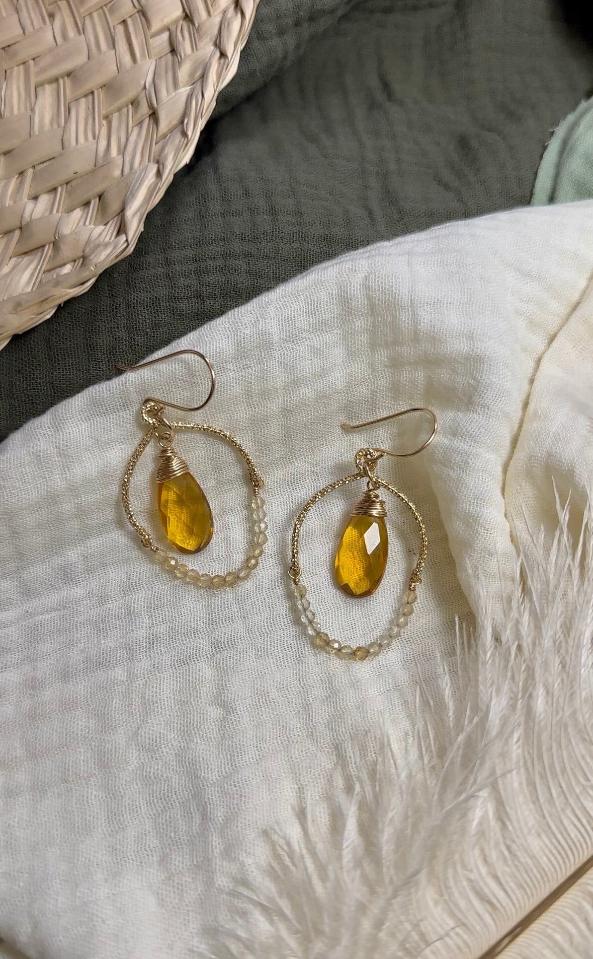 Citrine Sparkle Earrings
