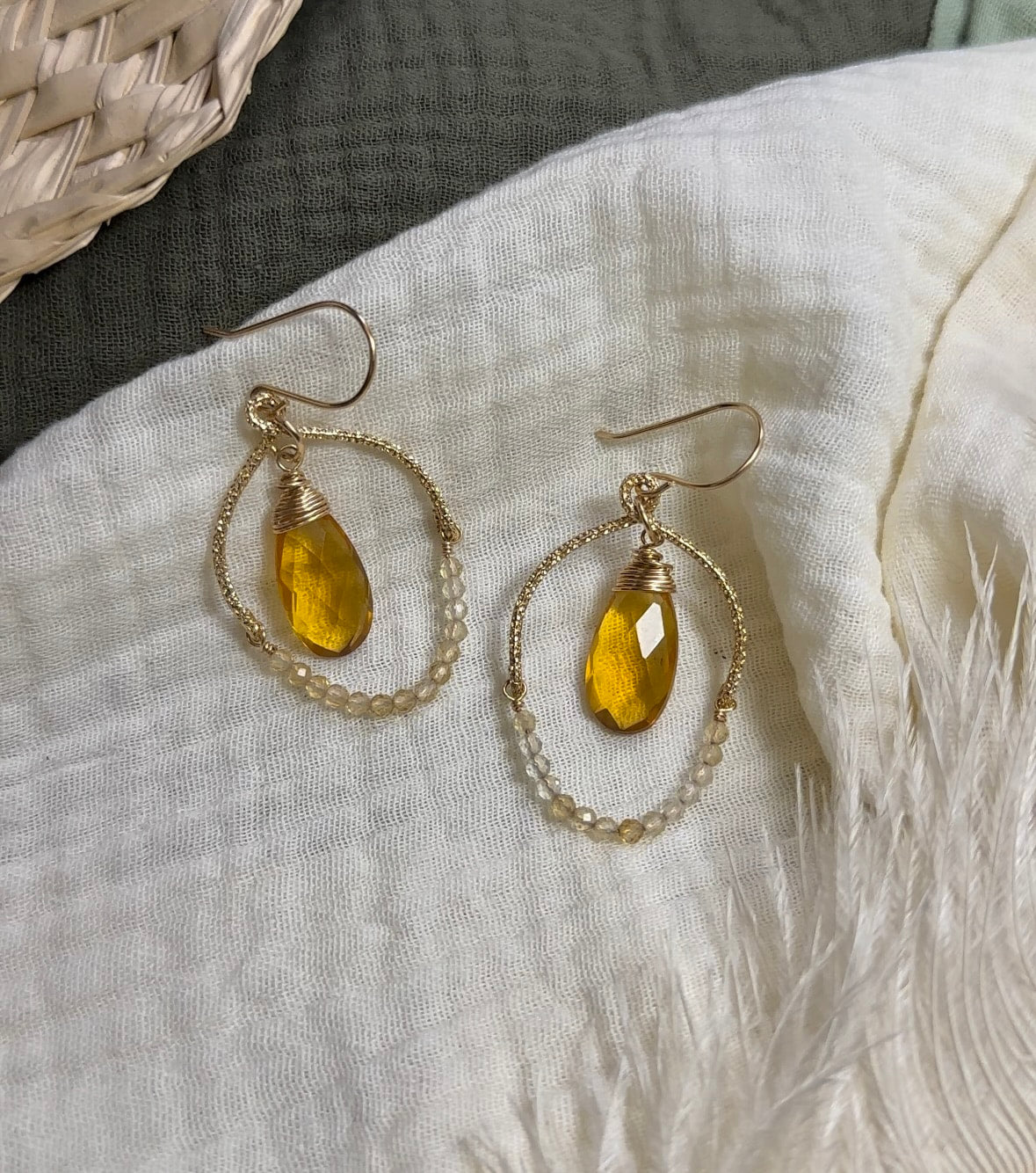 Citrine Sparkle Earrings
