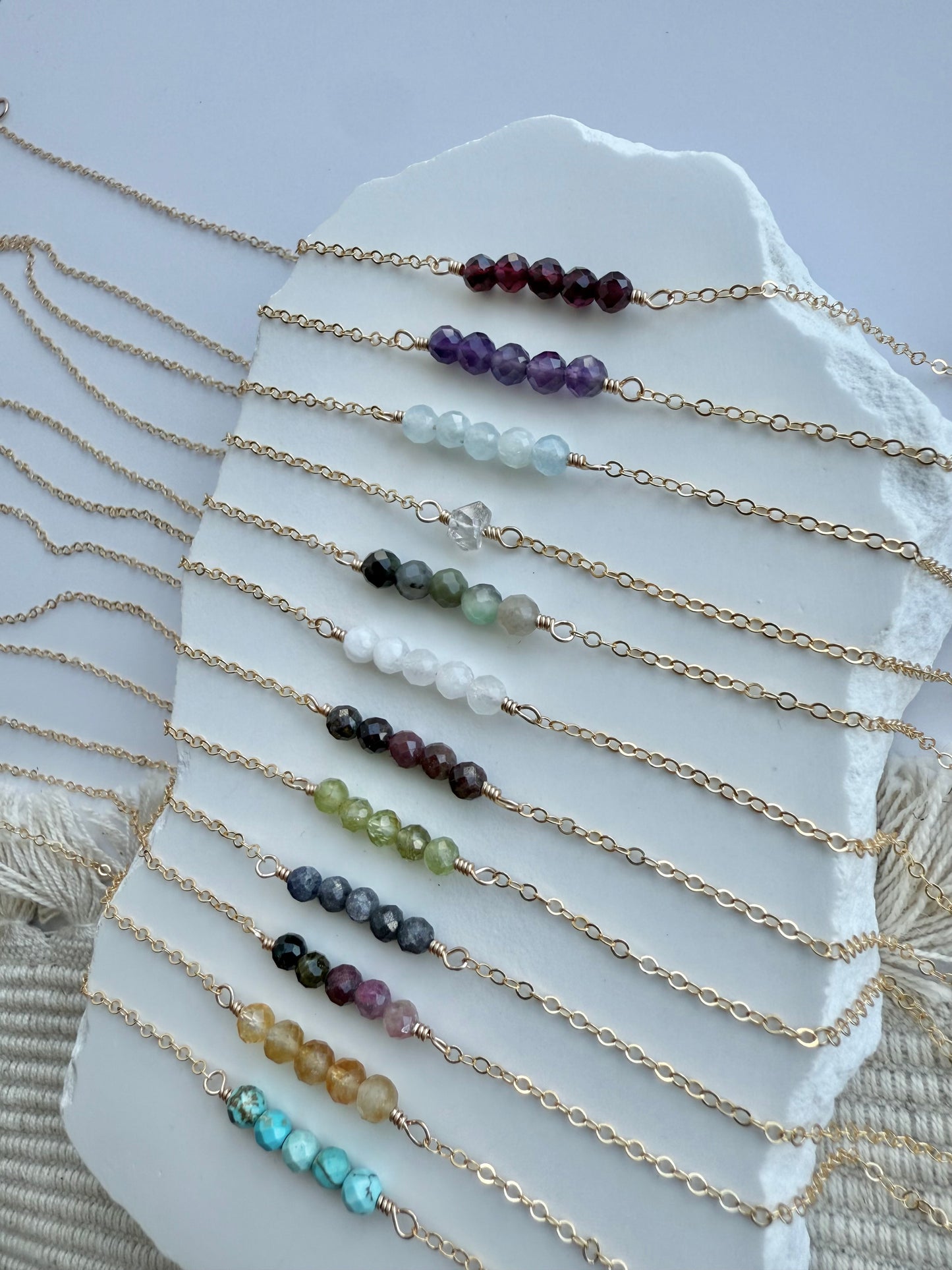 Birthstone Bar Necklace