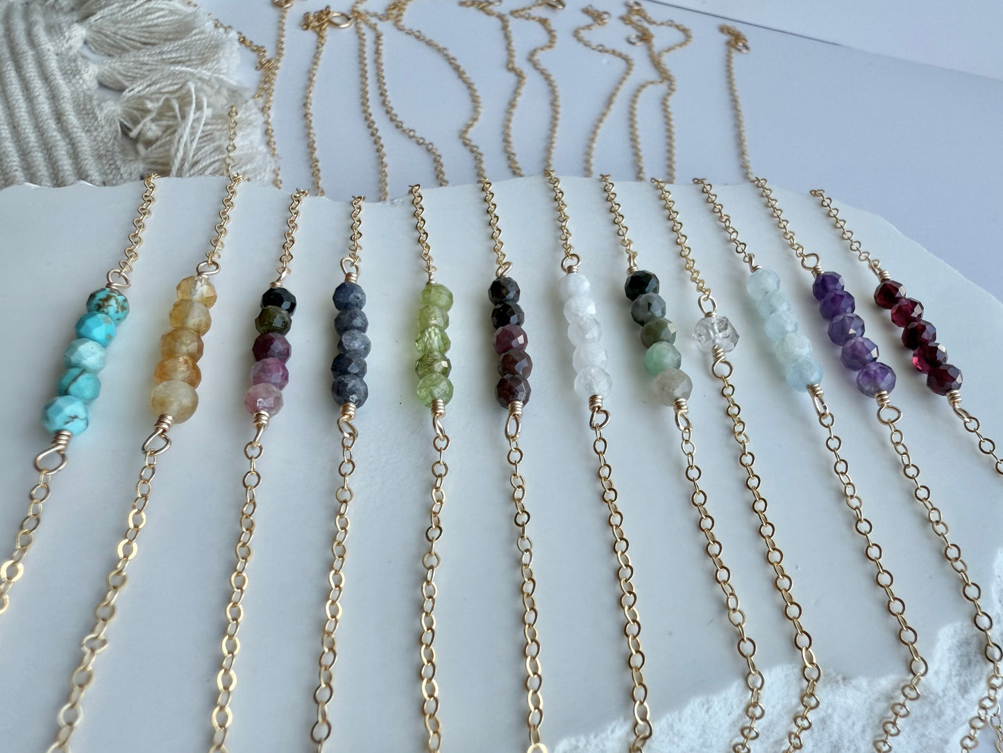 Birthstone Bar Necklace