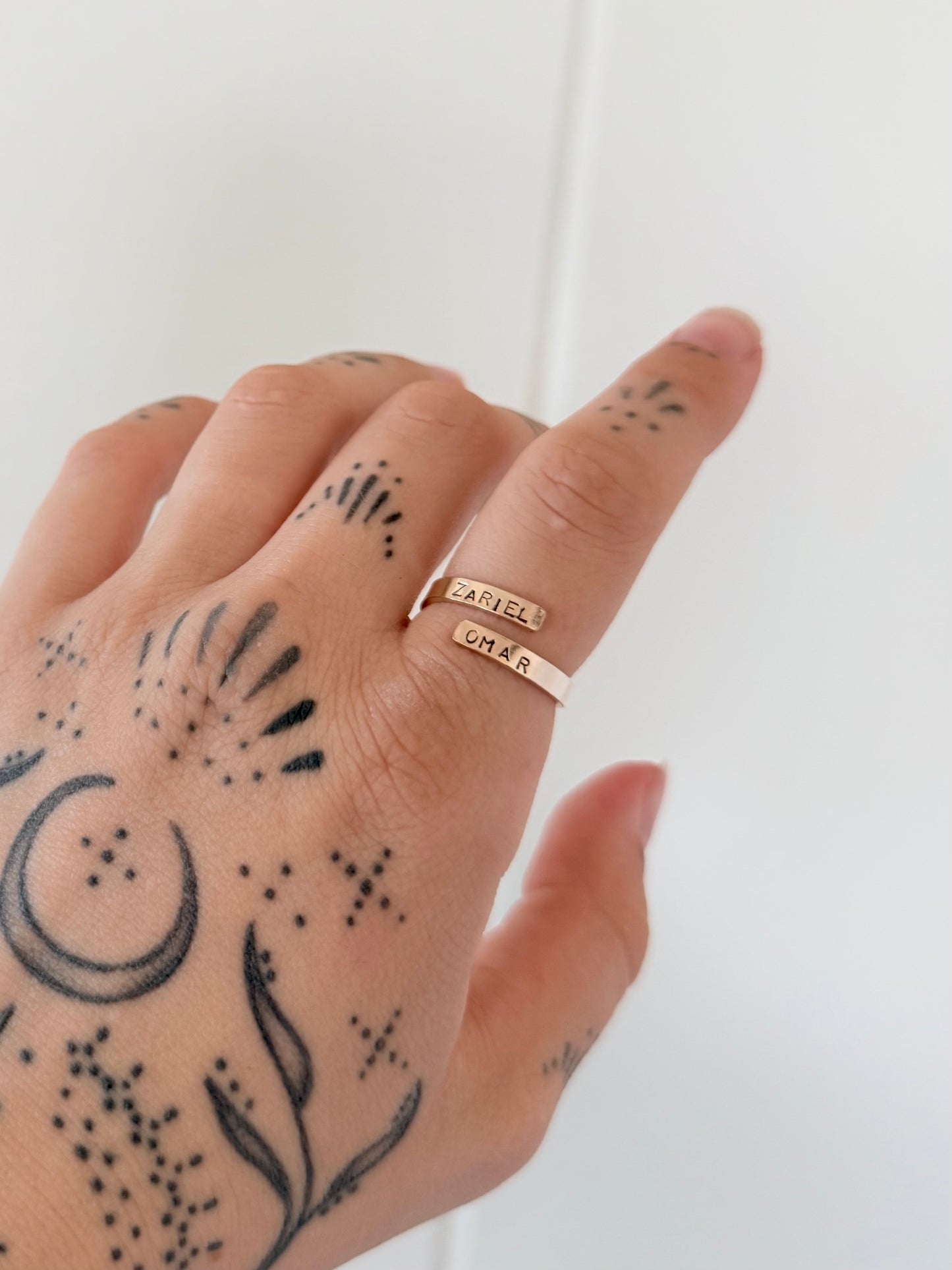 Double Wrap Name Ring