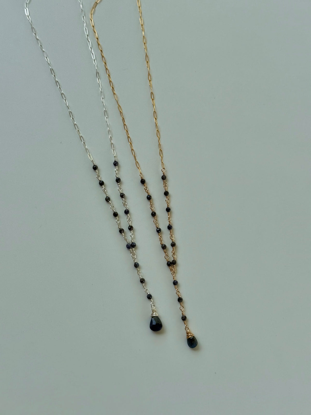 Sapphire Lariat Necklace