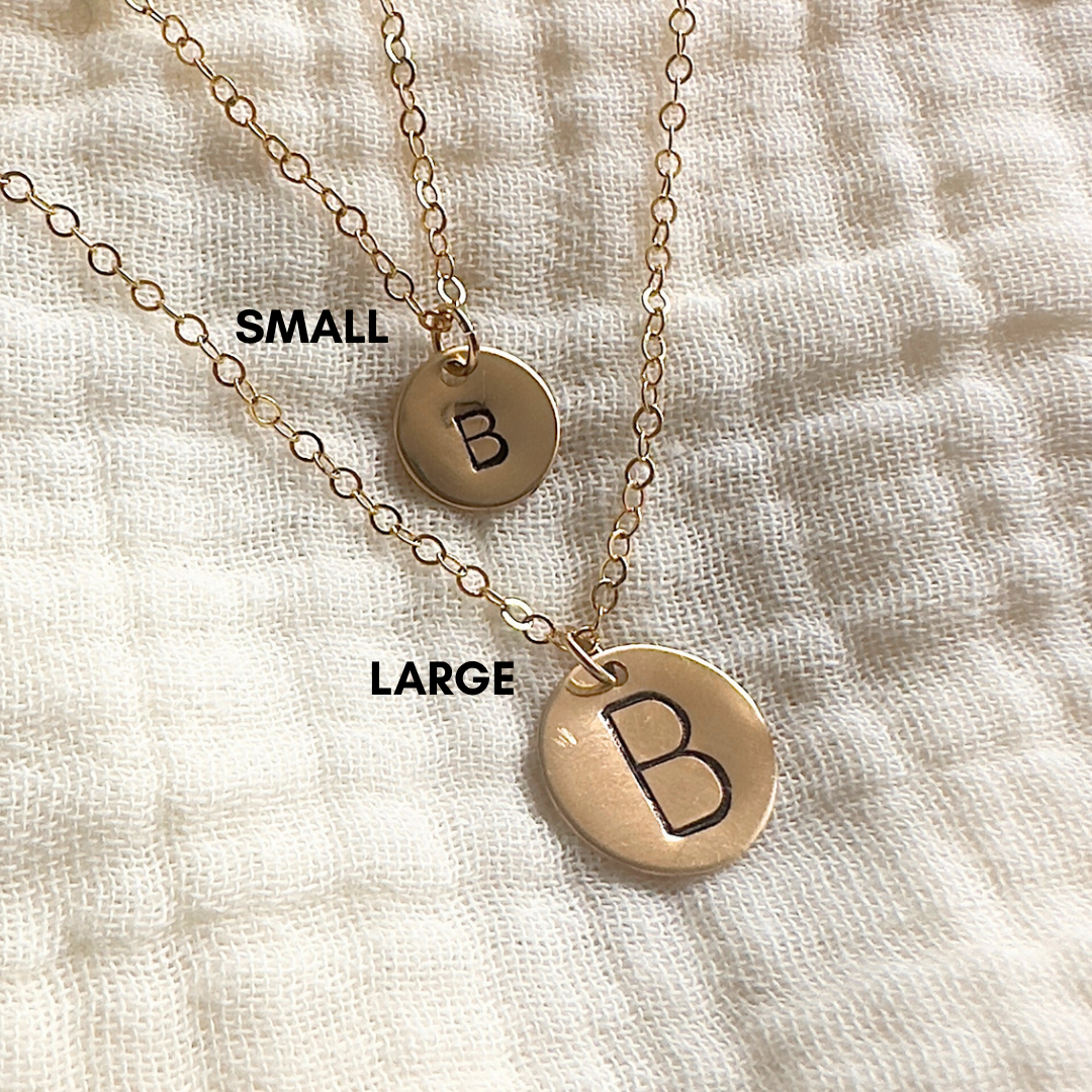 Large Initial Necklace