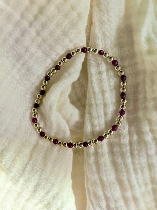 Ruby Bracelet - July Birthstone