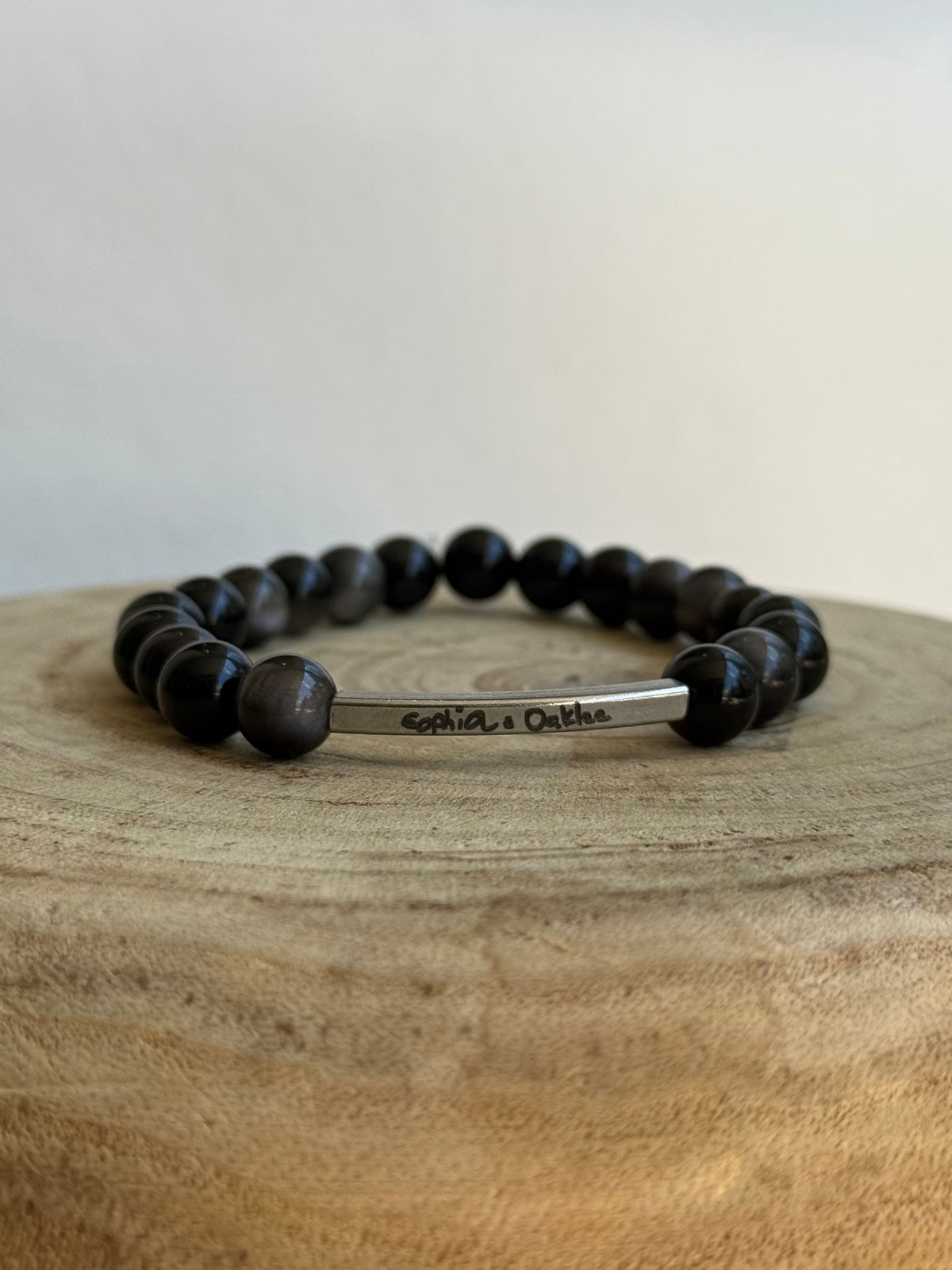 Handwriting Beaded Bracelet