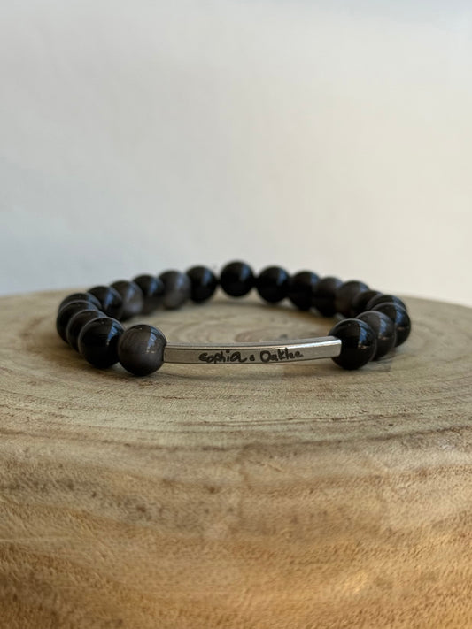 Handwriting Beaded Bracelet