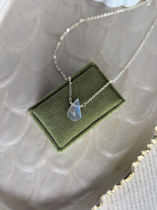 Raw Labradorite Necklace