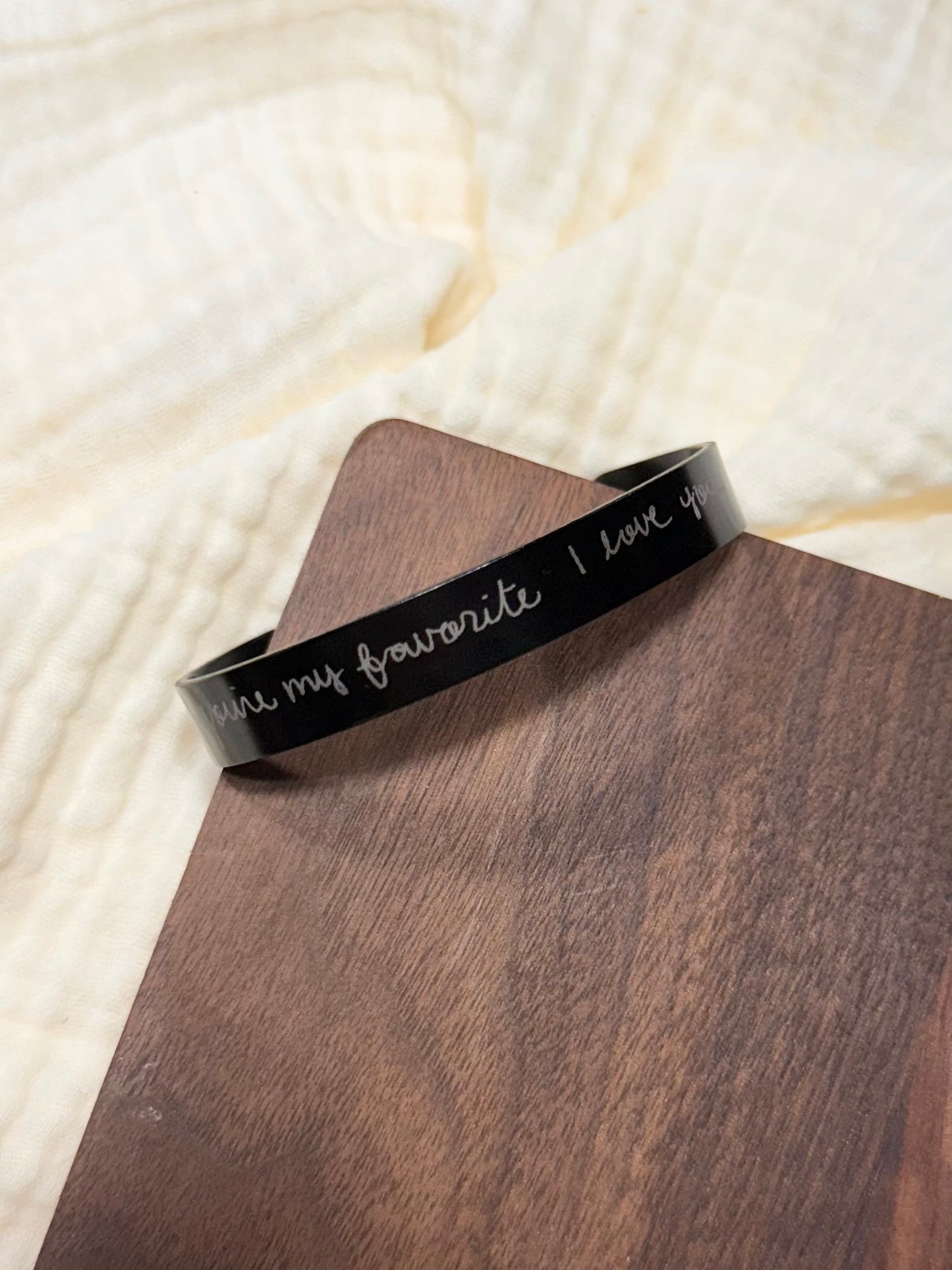 Handwriting Personalized Cuff