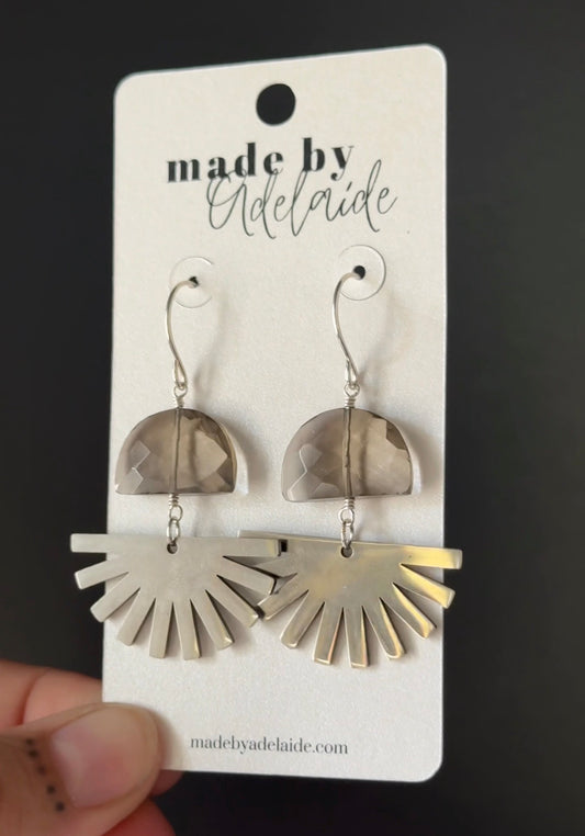 Smokey Quartz Dangle Earrings