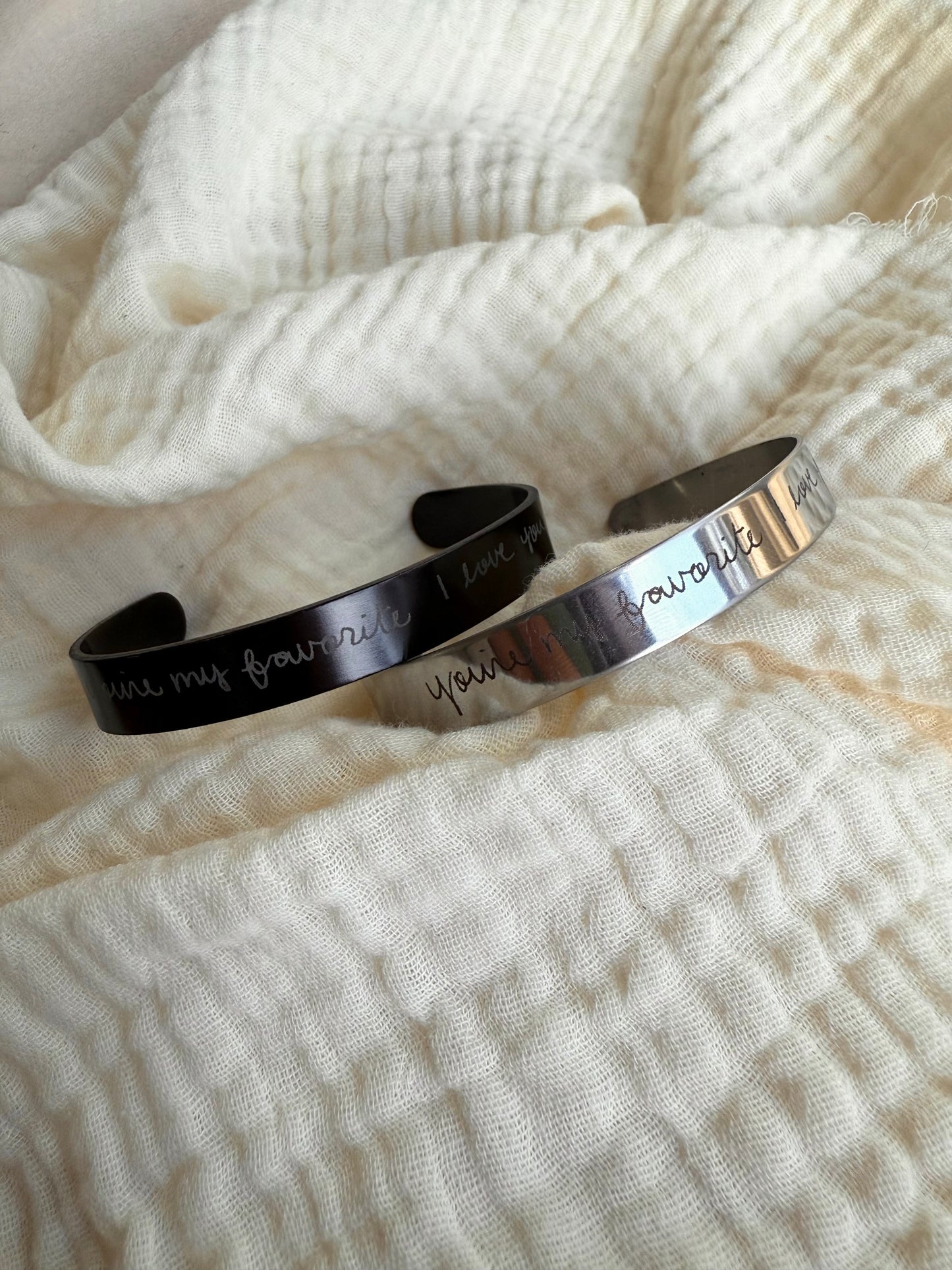 Handwriting Personalized Cuff