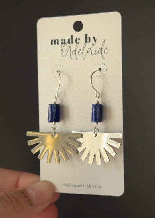 Lapis Lazuli Dangle Earrings