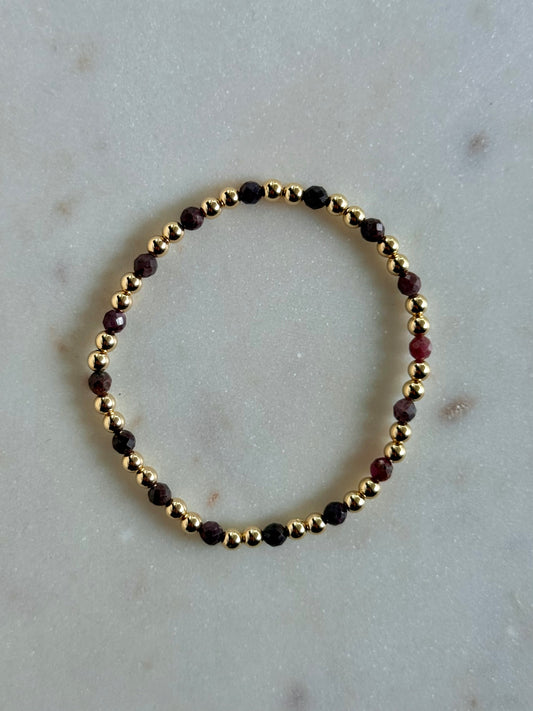 Ruby Bracelet - July Birthstone