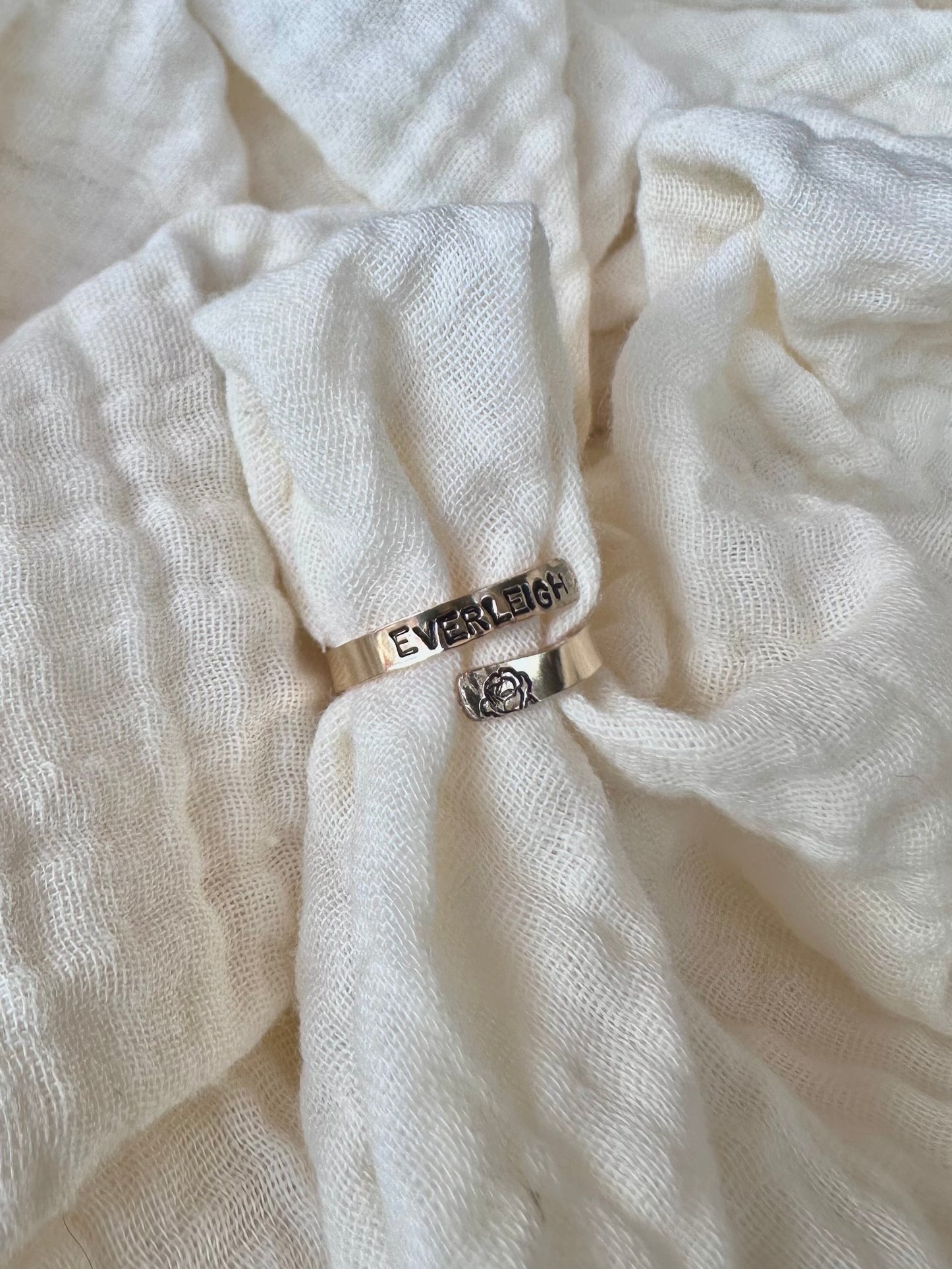 Double Name Wrap Ring