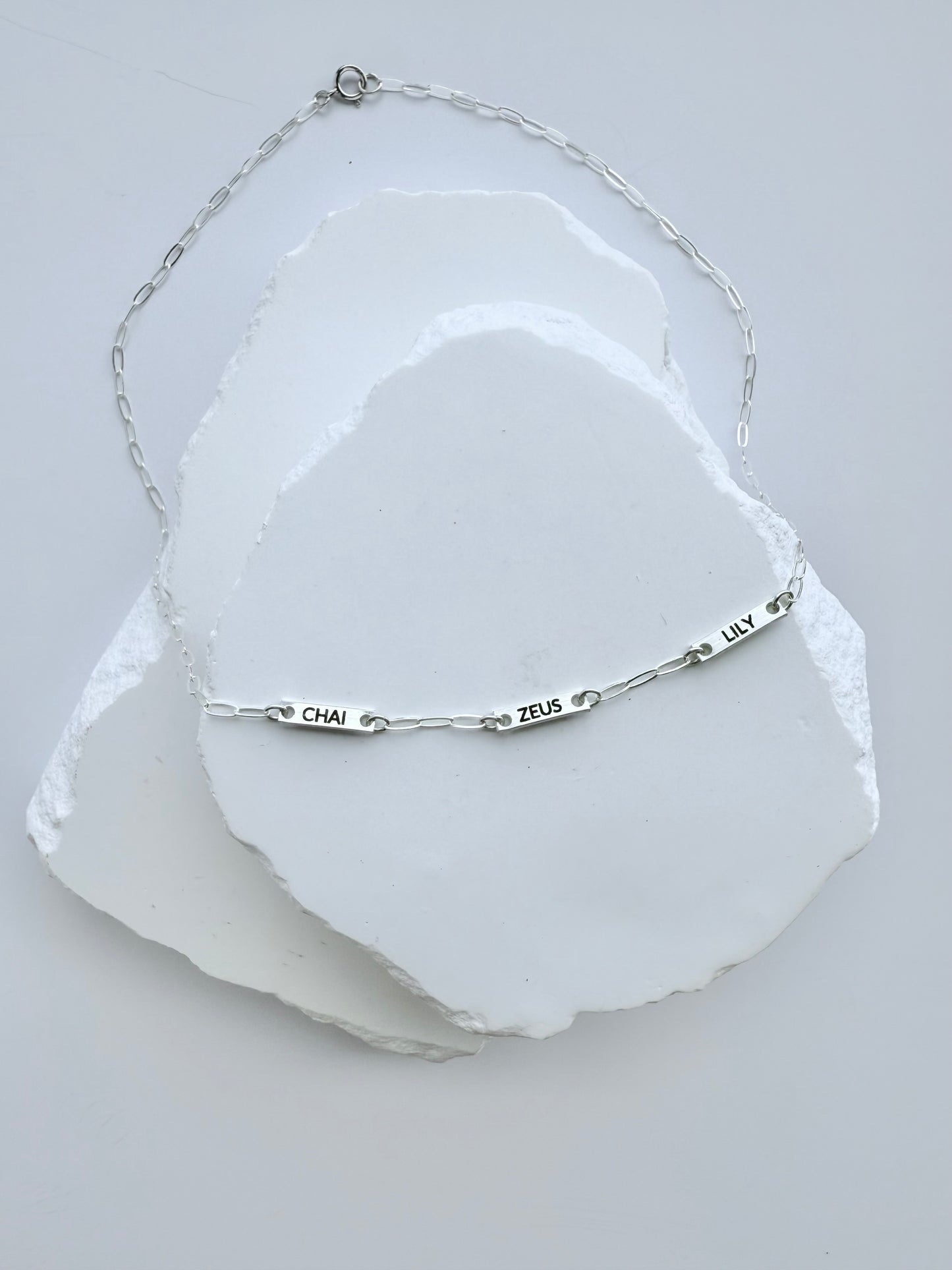 Multiple Name Bar Necklace