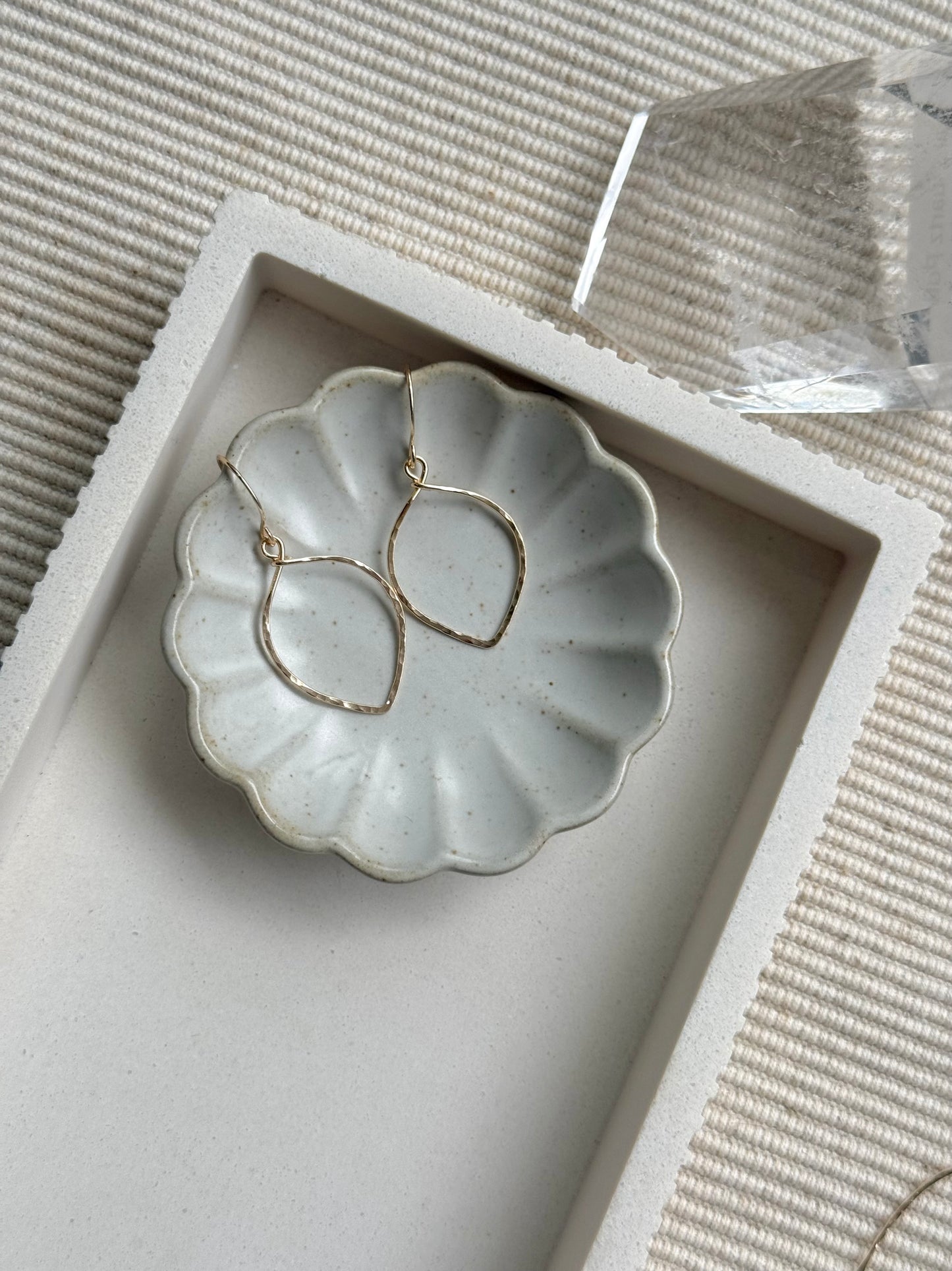 Petal Hammered Hoops