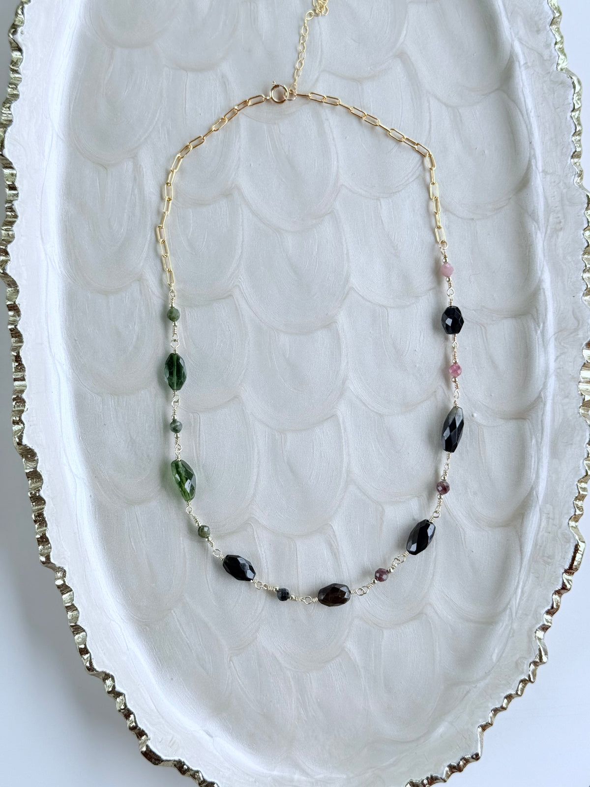 Tourmaline Station Necklace