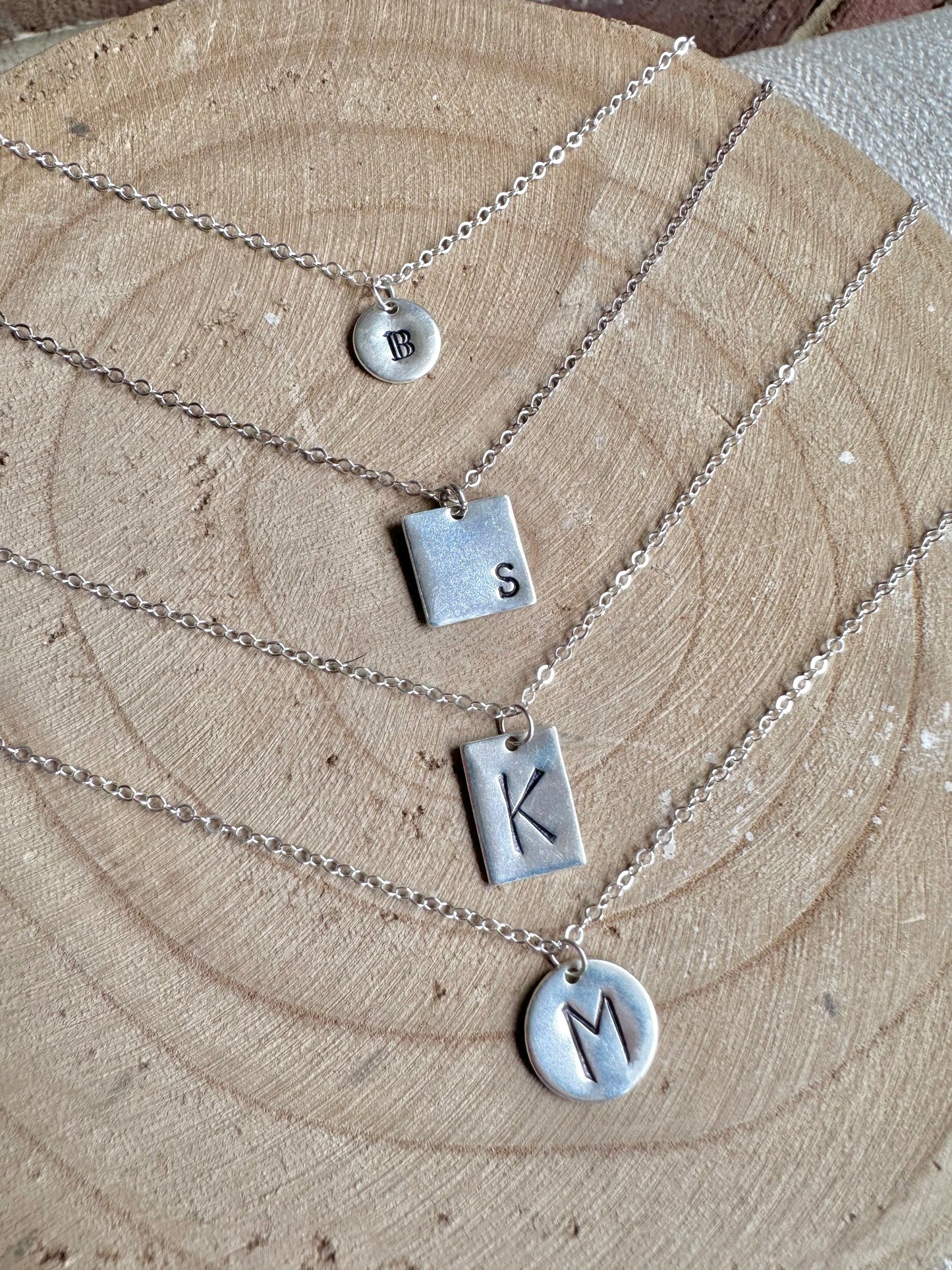 Large Initial Necklace