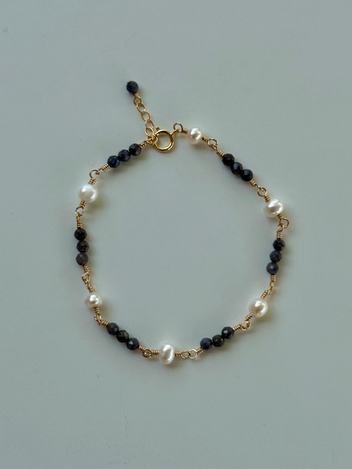 Sapphire + Pearl Bracelet