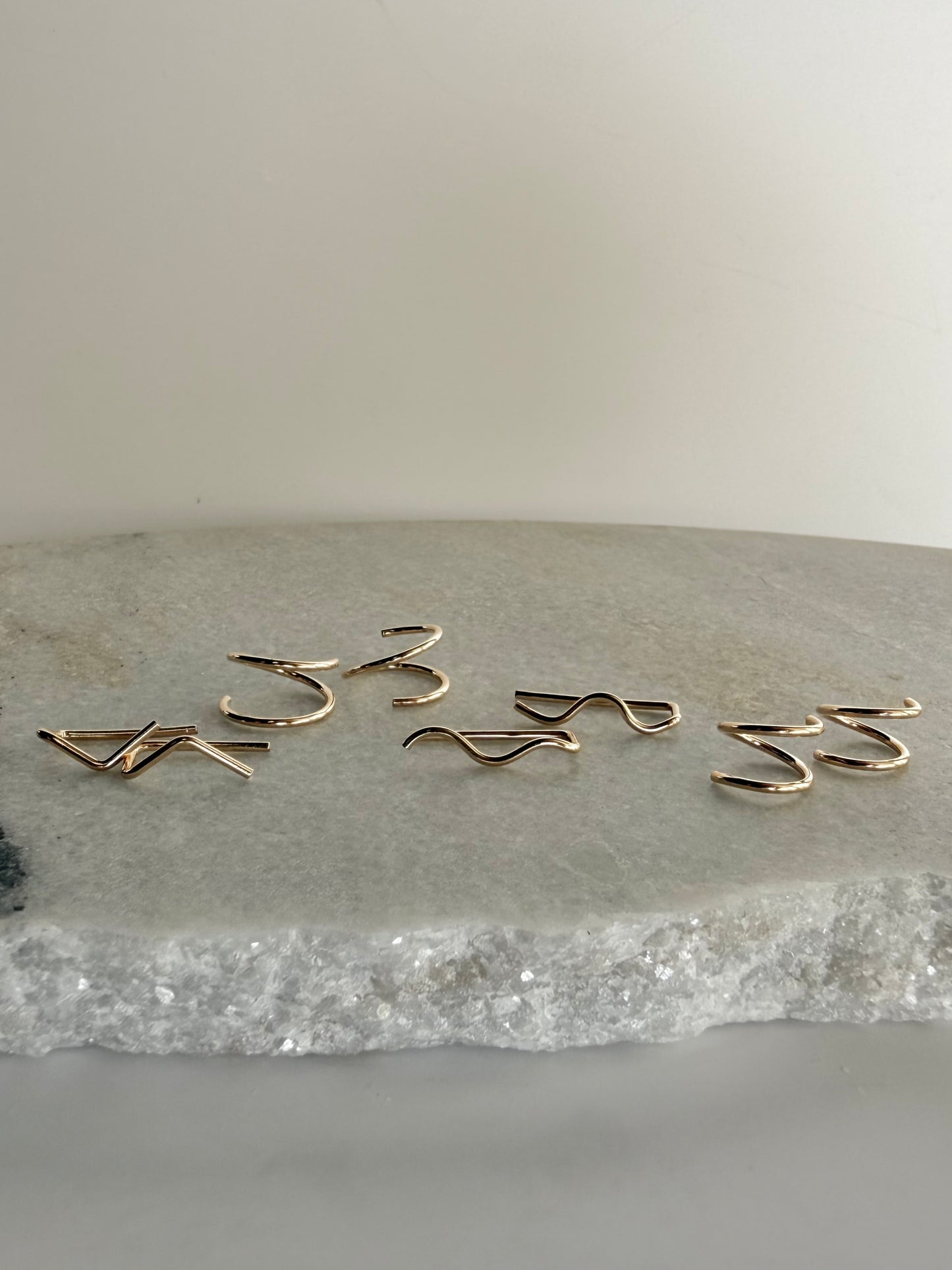 Faux Double Piercing Hoops