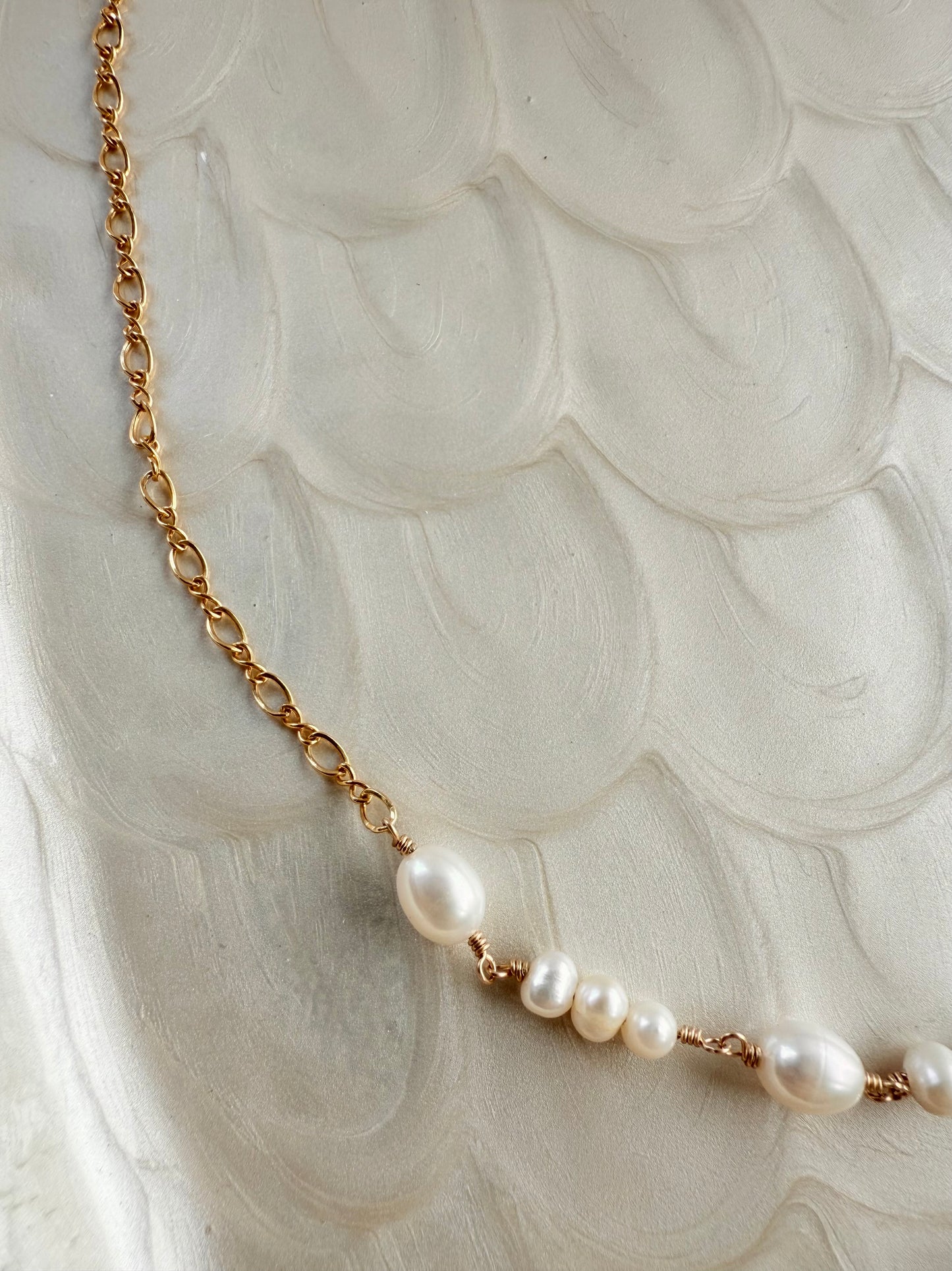 Freshwater Pearl Cascade Necklace