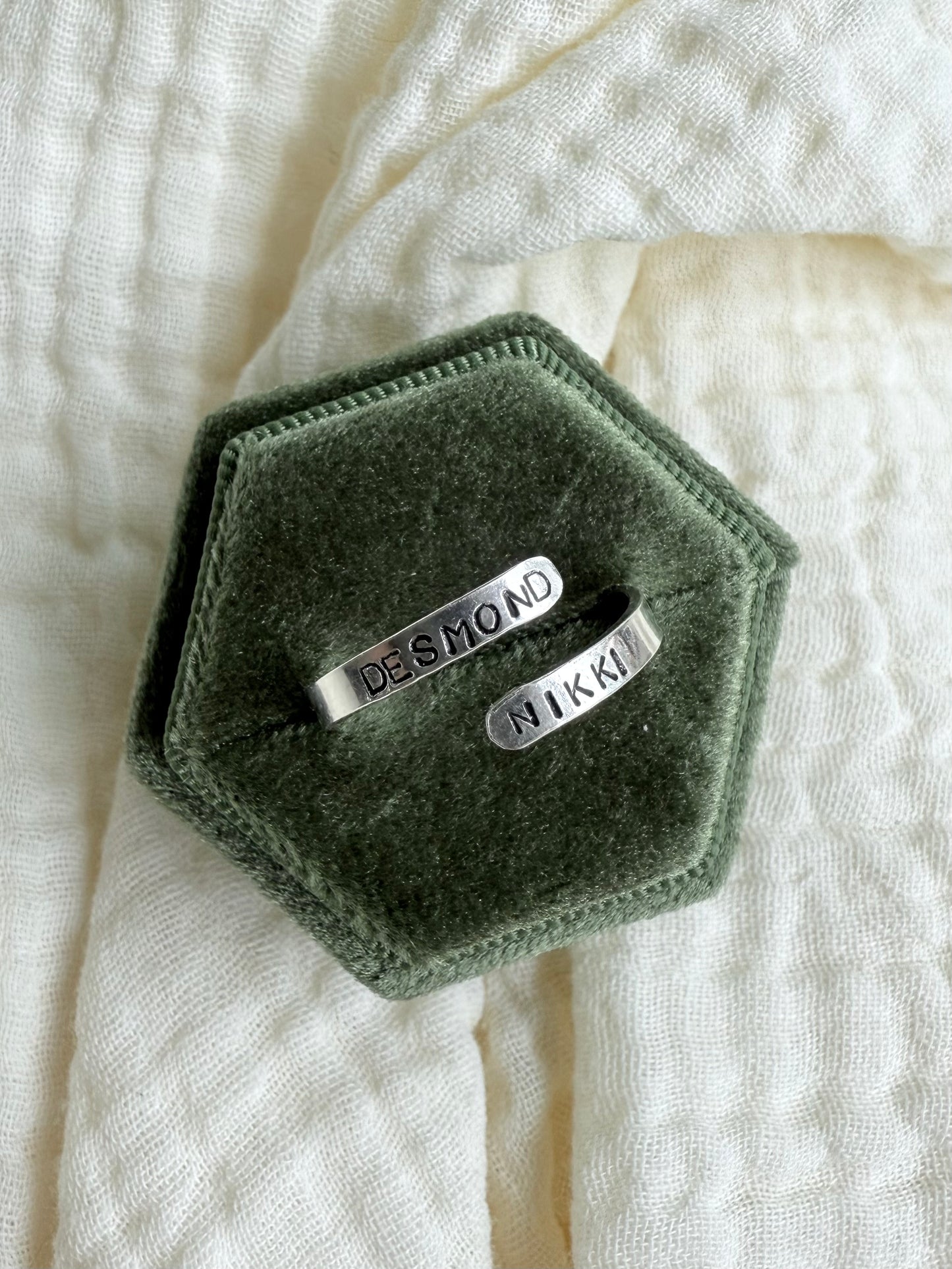 Double Name Wrap Ring