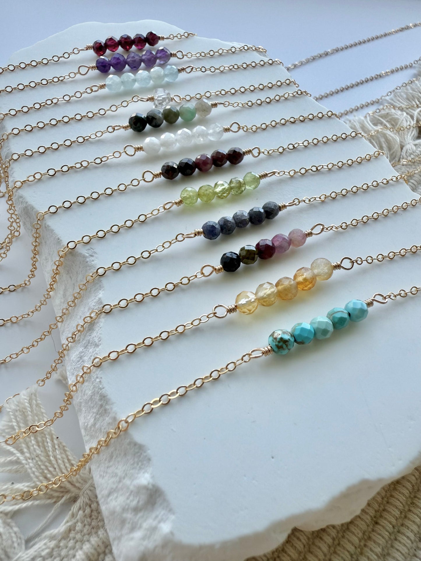 Birthstone Bar Necklace