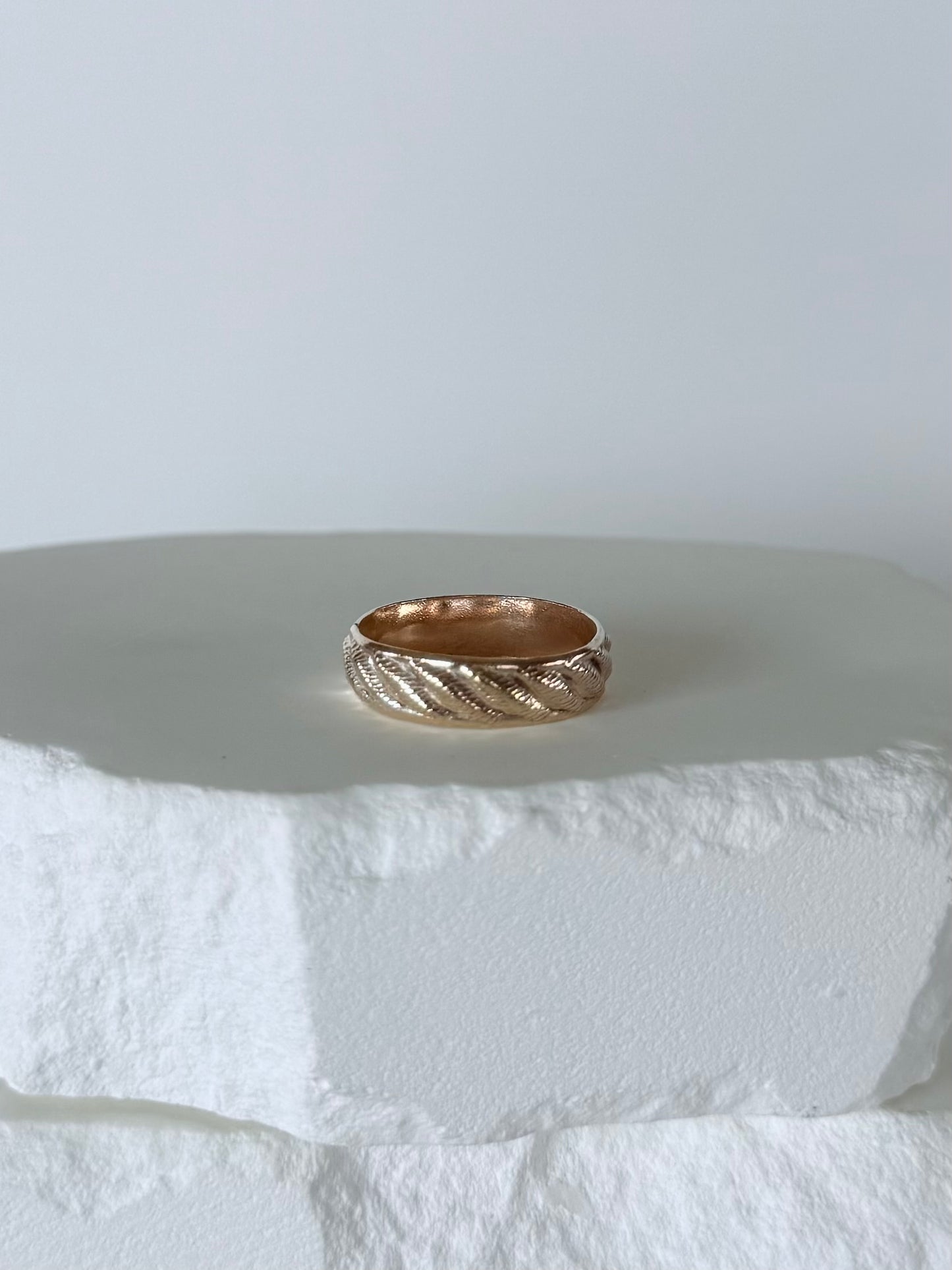 Thick Decorative Gold Ring