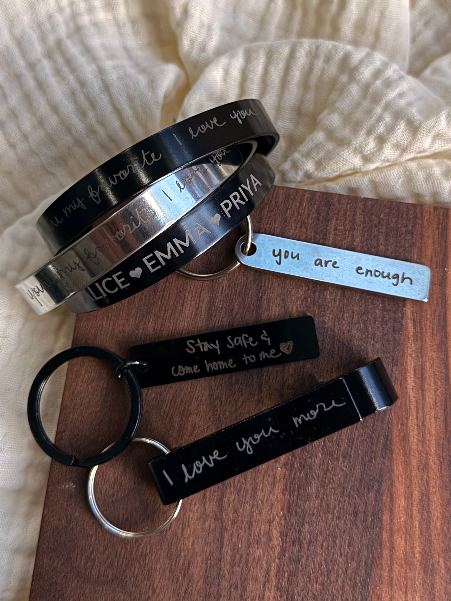 Handwriting Keychain