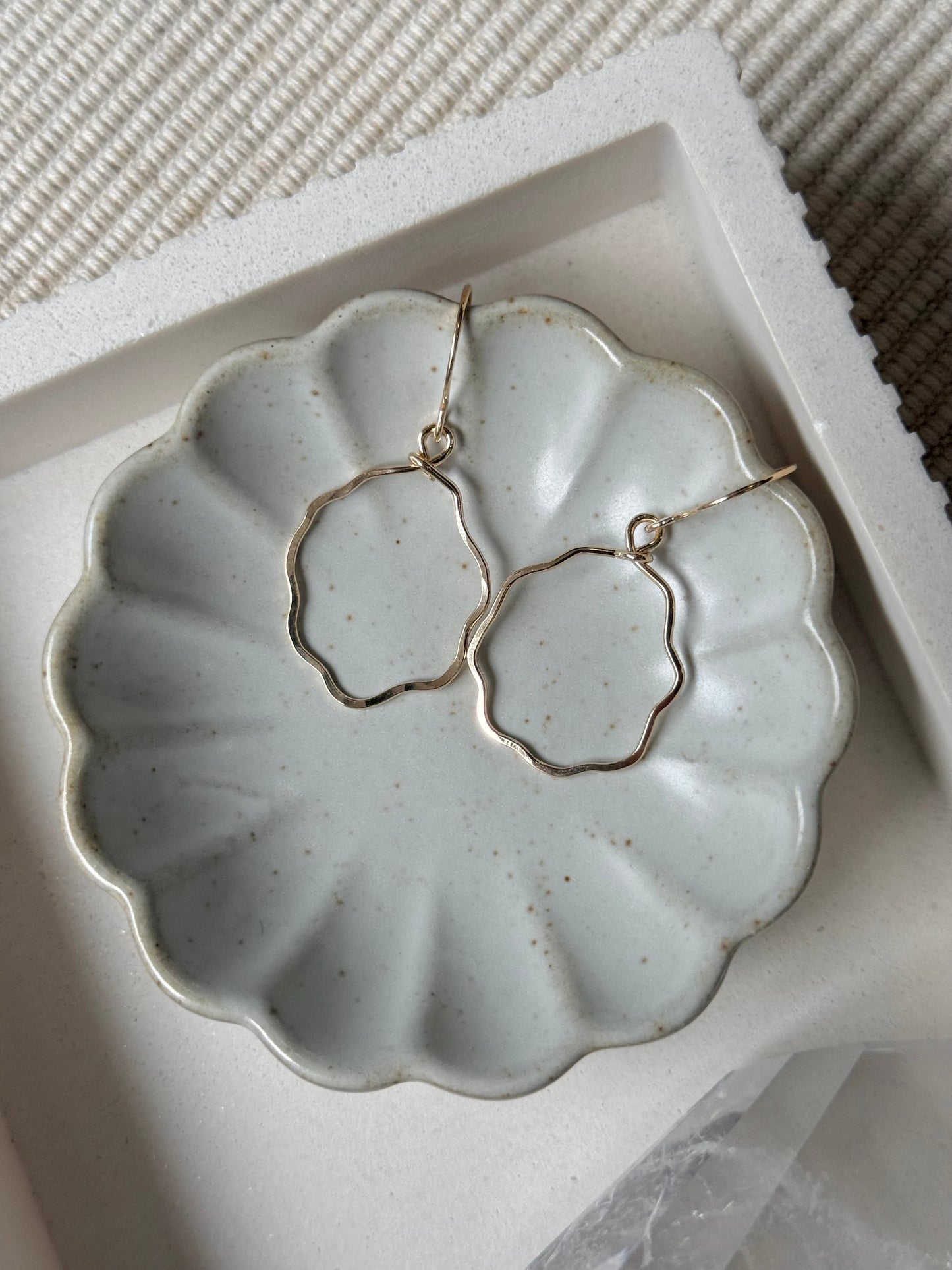 Squiggle Uneven Hoop Earrings