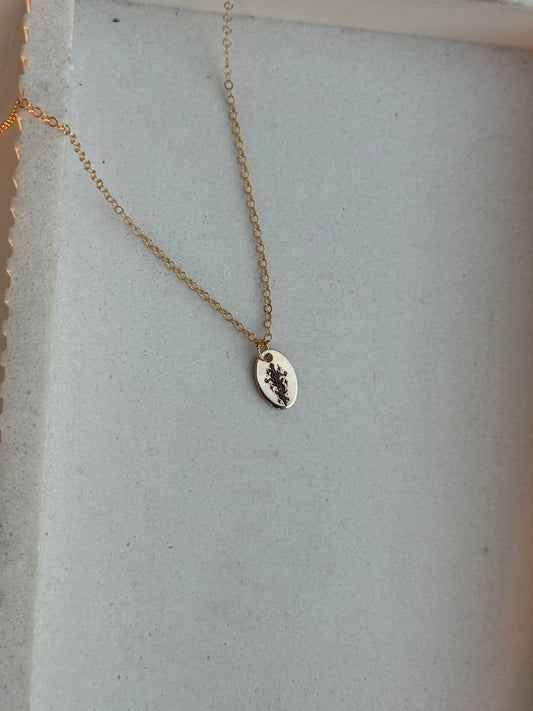 Sword Small Oval Necklace