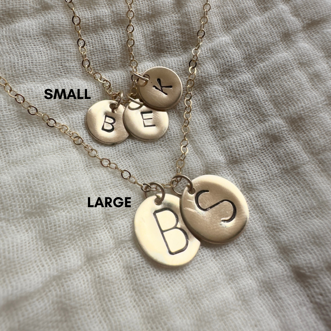 Large Initial Necklace