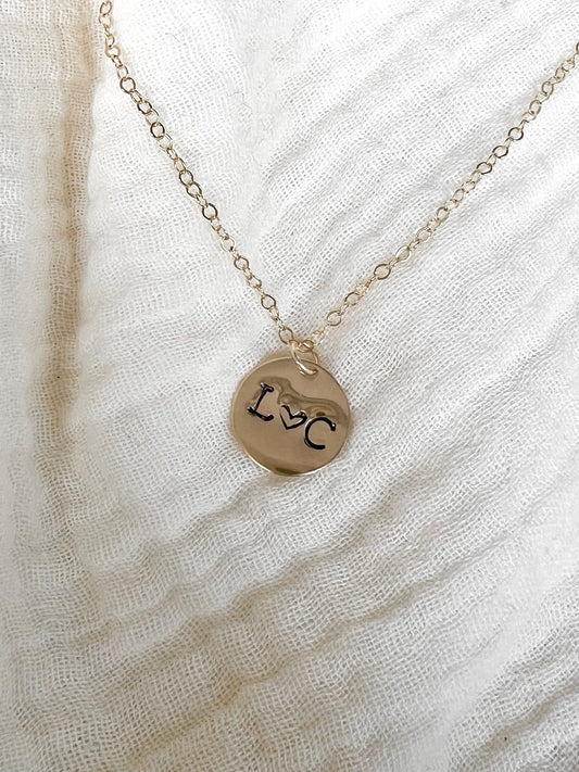 Initial Heart Necklace