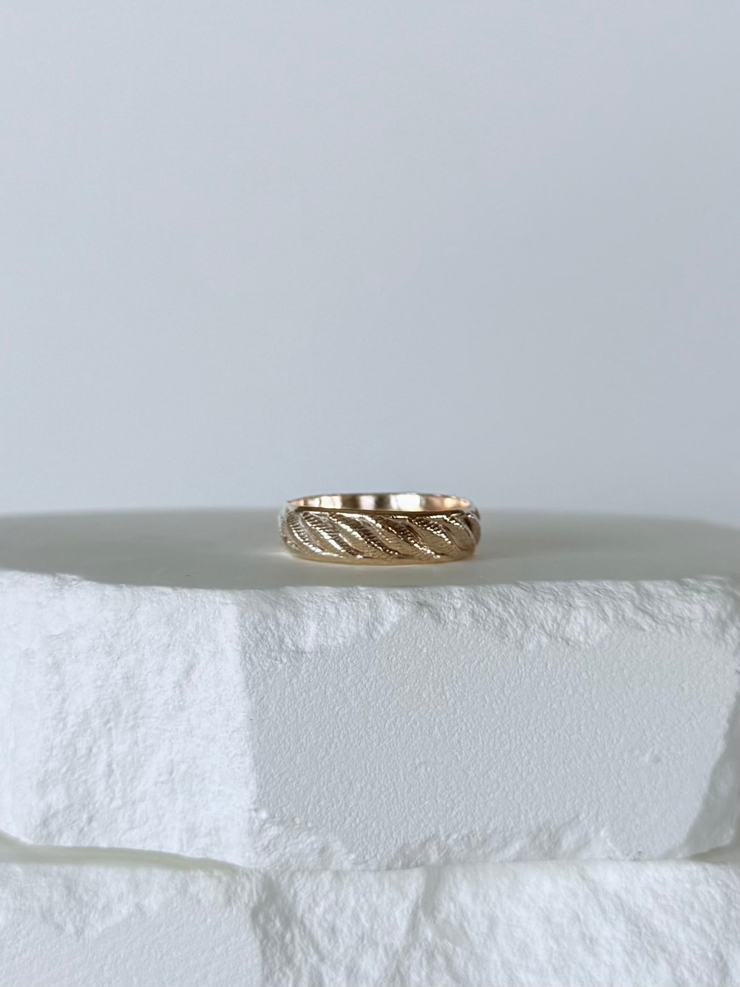 Thick Decorative Gold Ring