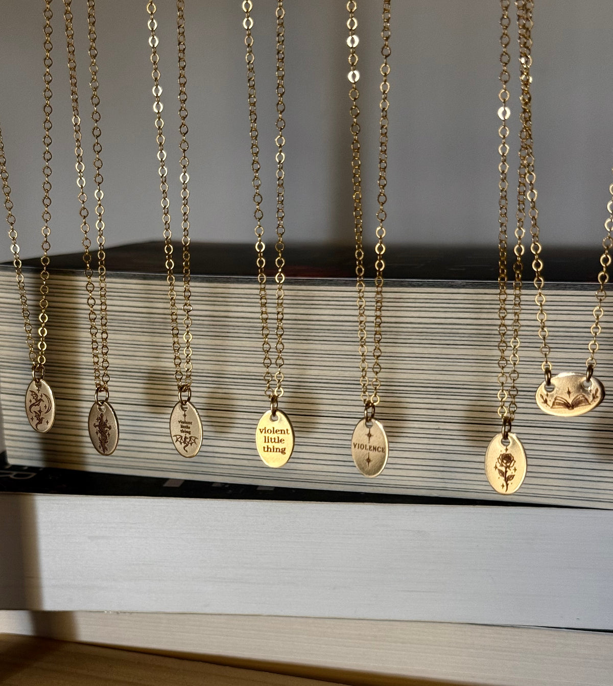 Violennt Little Thing + Dragon Small Oval Necklace