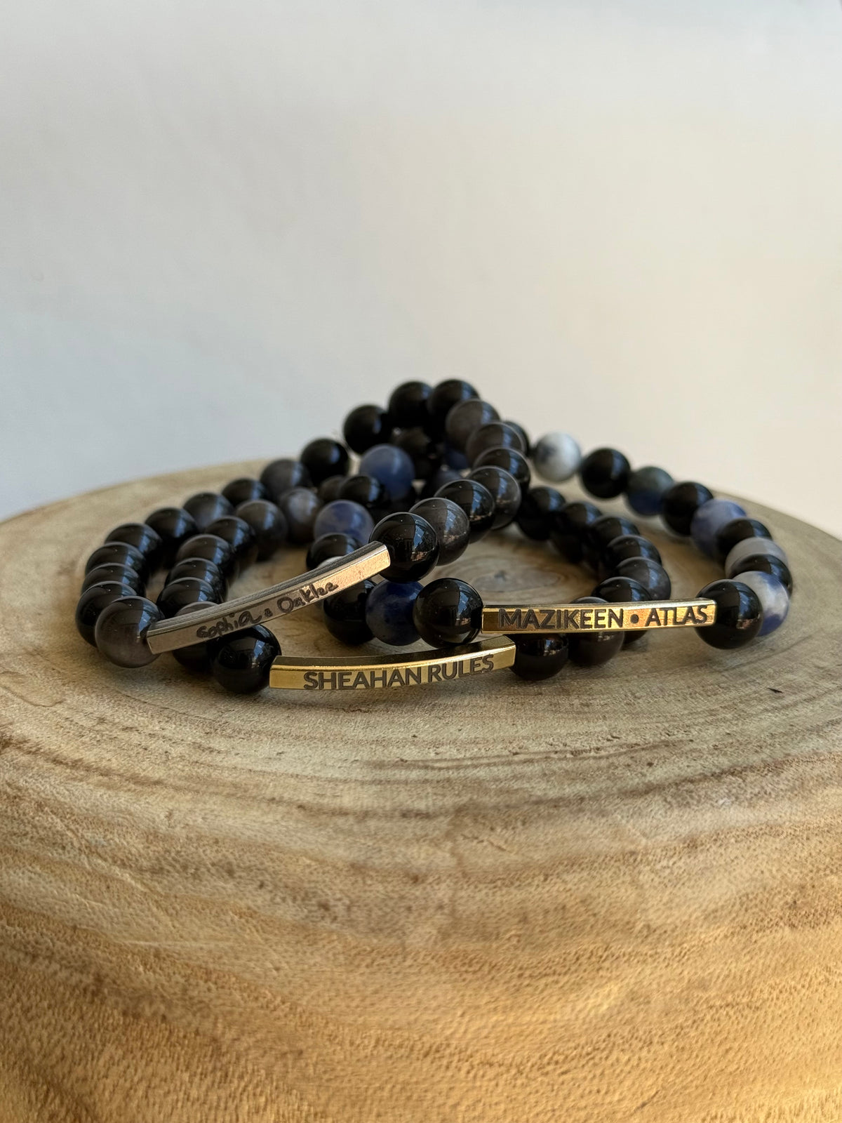 Handwriting Beaded Bracelet