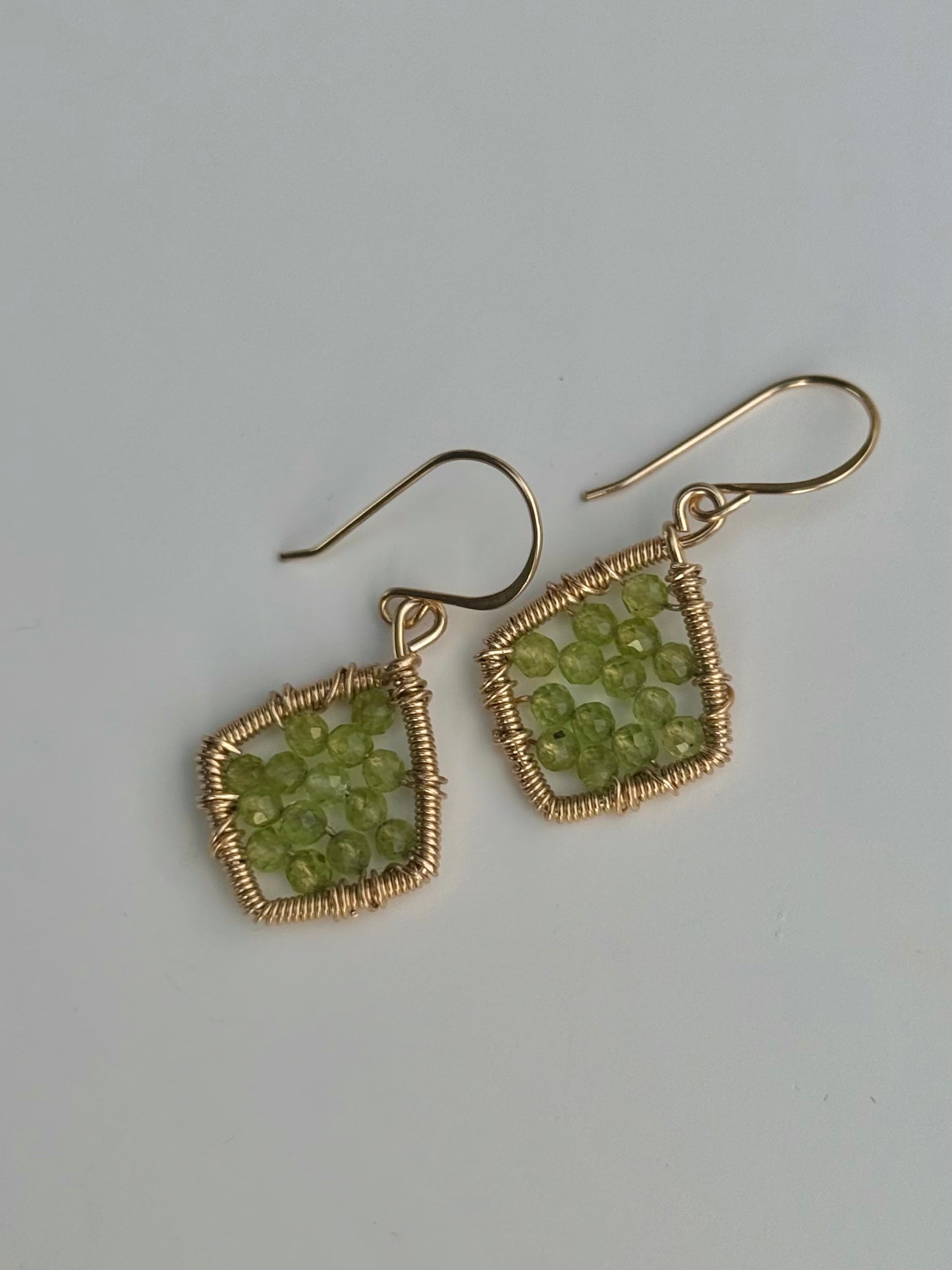 Peridot Kite Earrings