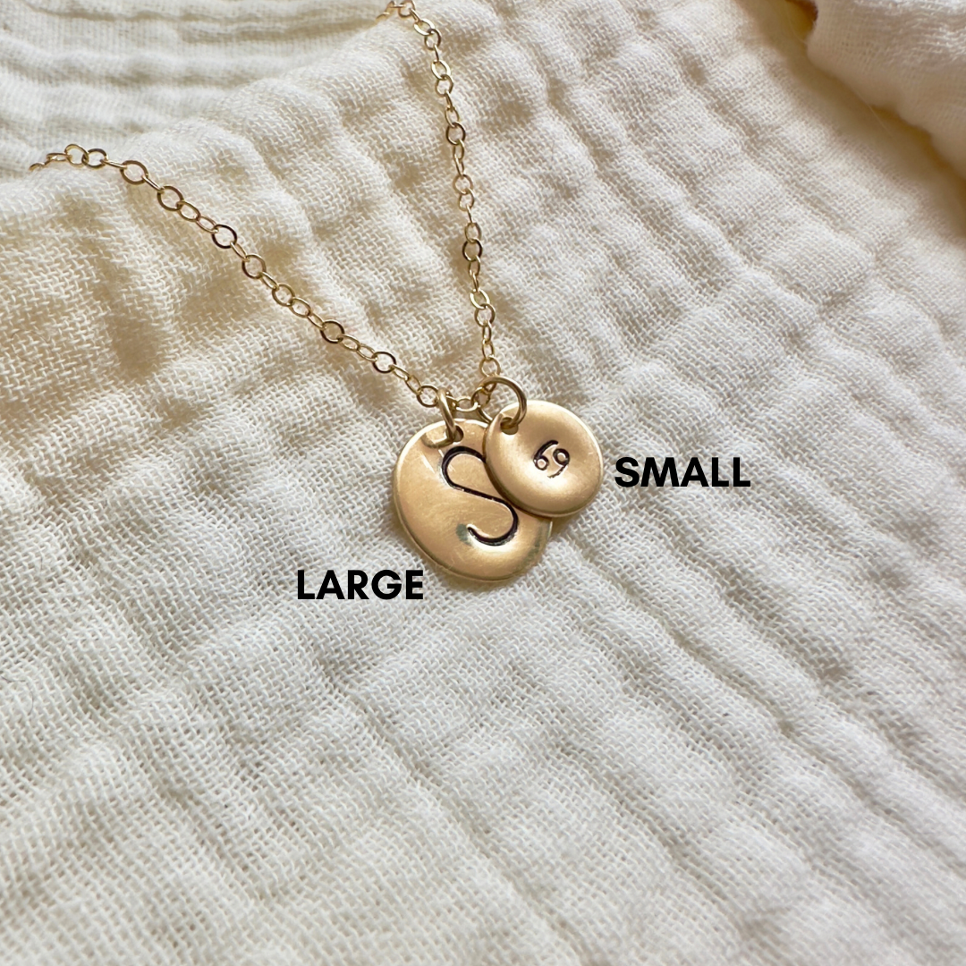 Large Initial Necklace