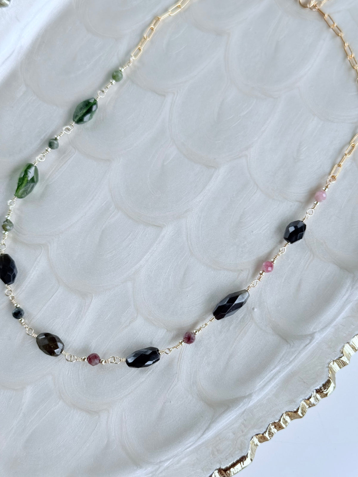 Tourmaline Station Necklace