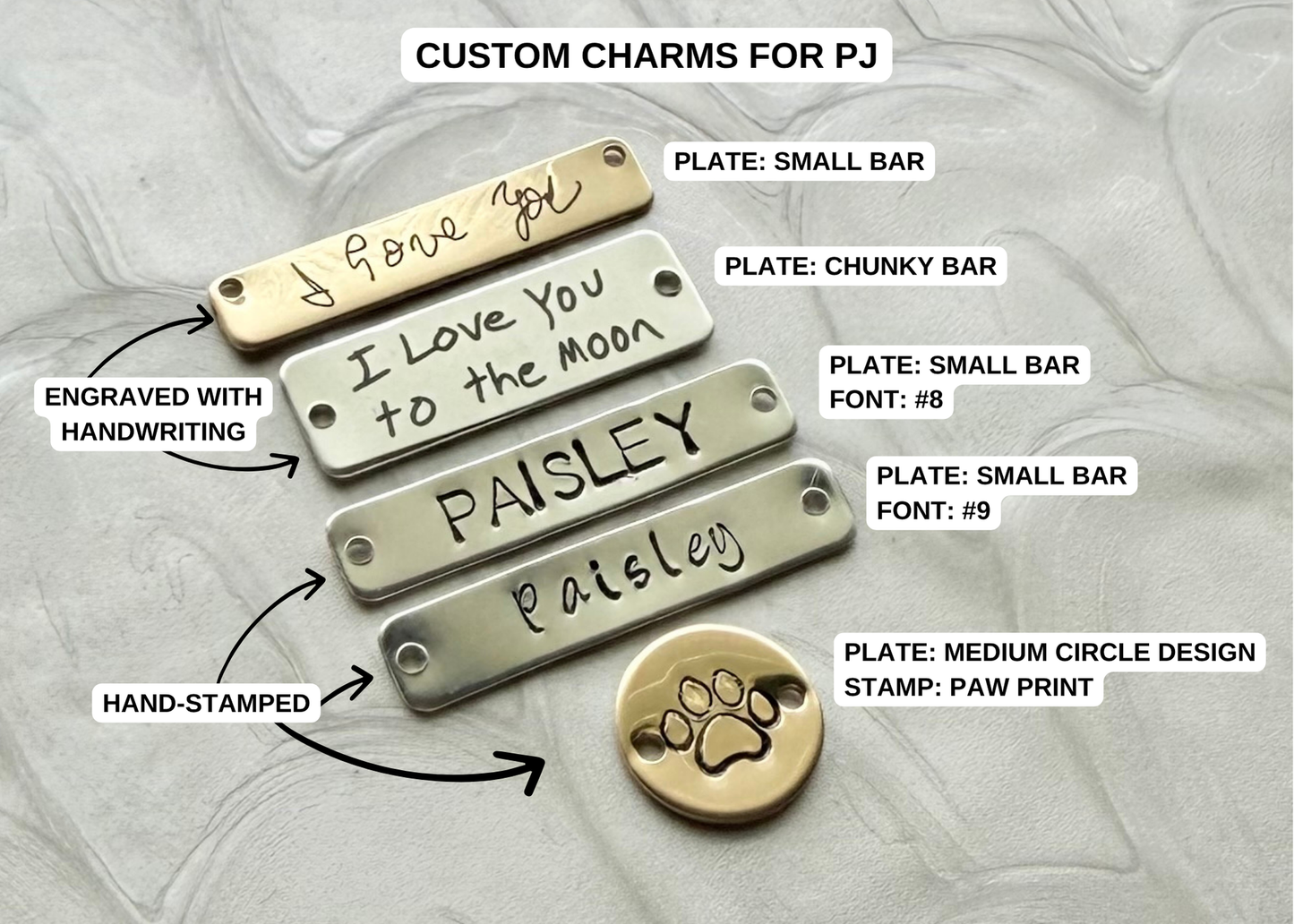Custom Charms For Permanent Jewelry