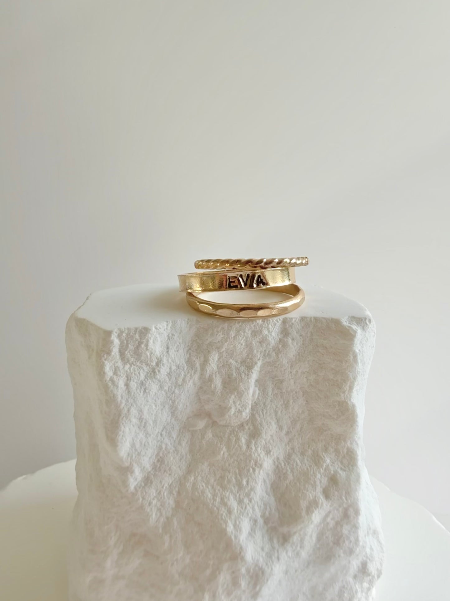 Flat Name Ring