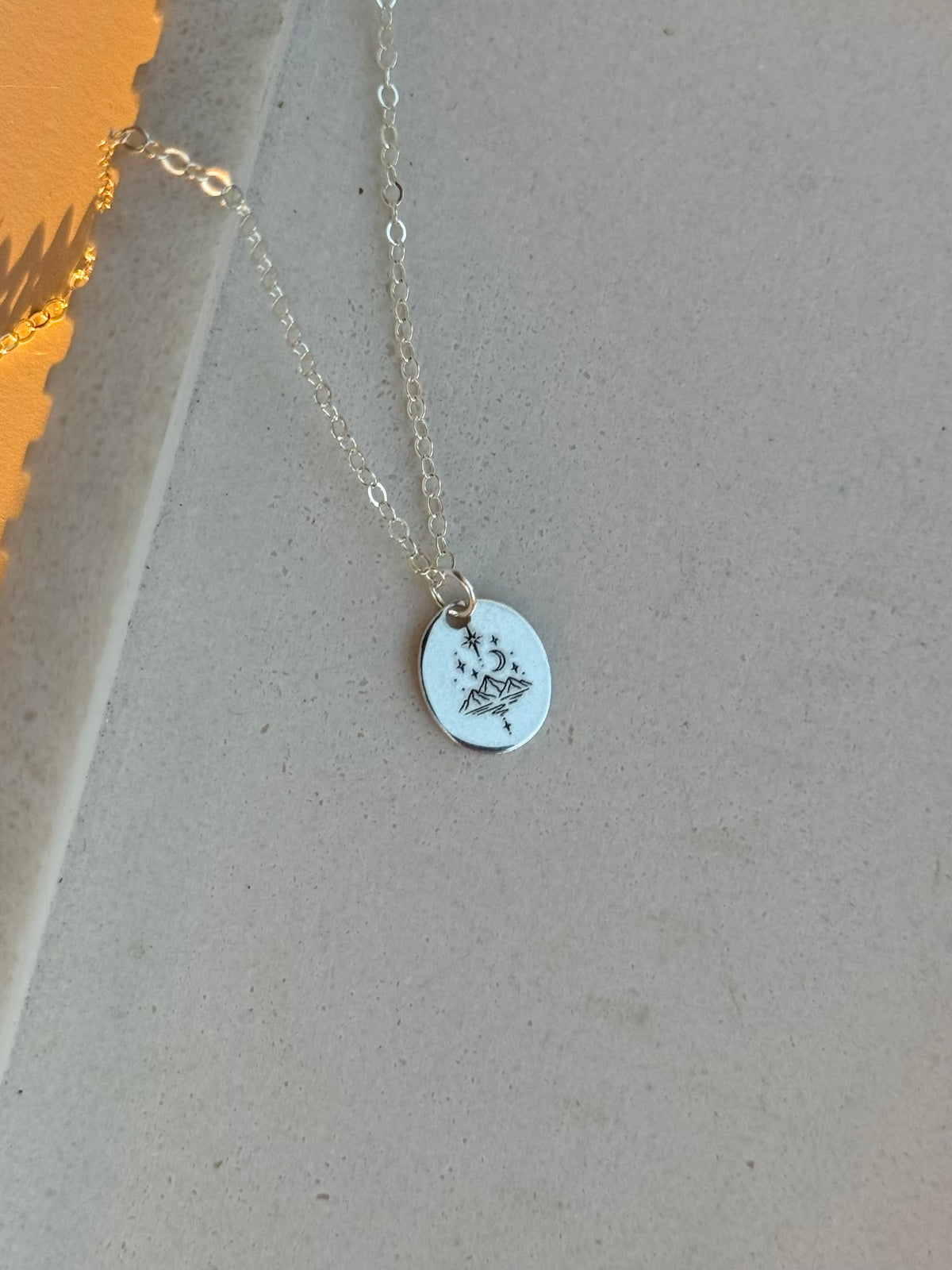 Celestial Mountain Medium Oval Necklace