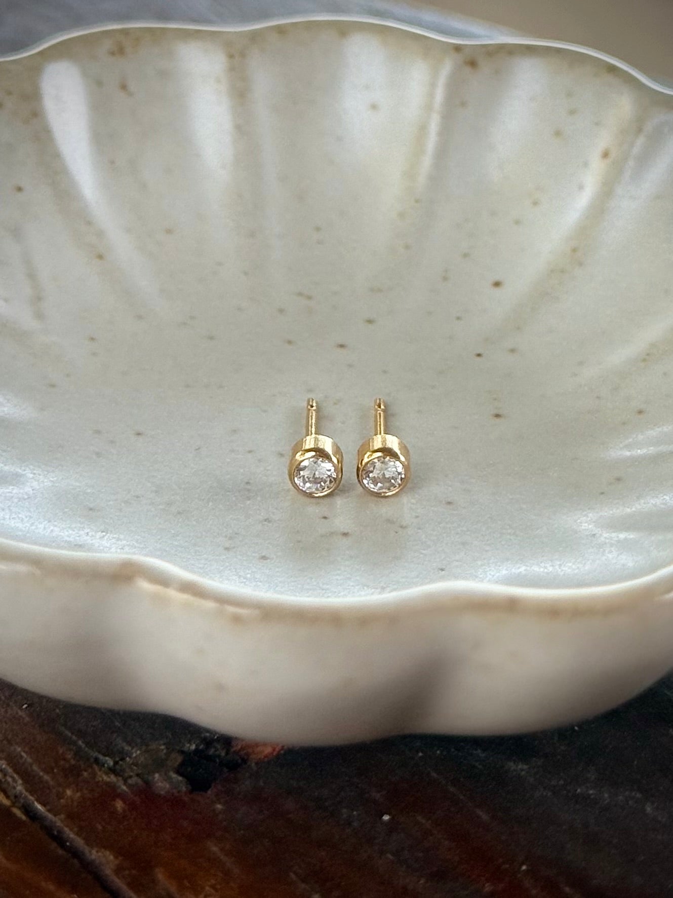 Solitaire CZ Studs