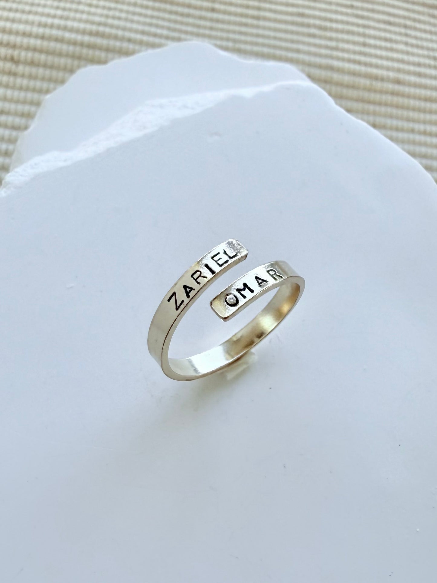 Double Wrap Name Ring