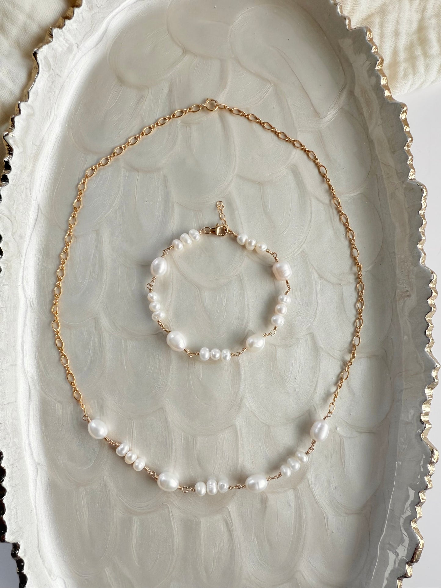 Freshwater Pearl Cascade Bracelet