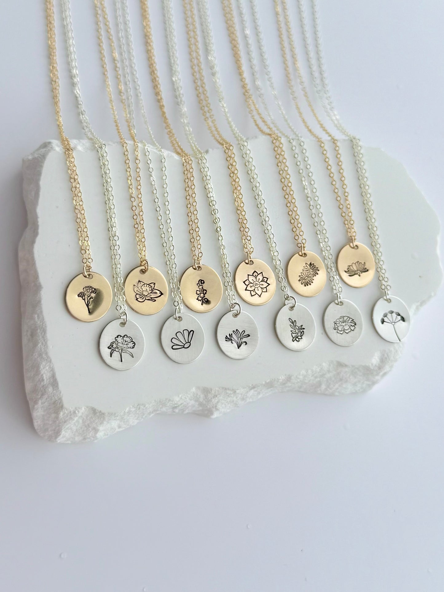 Birth Flower Necklace