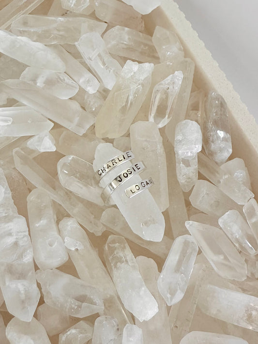 Triple Wrap Name Ring