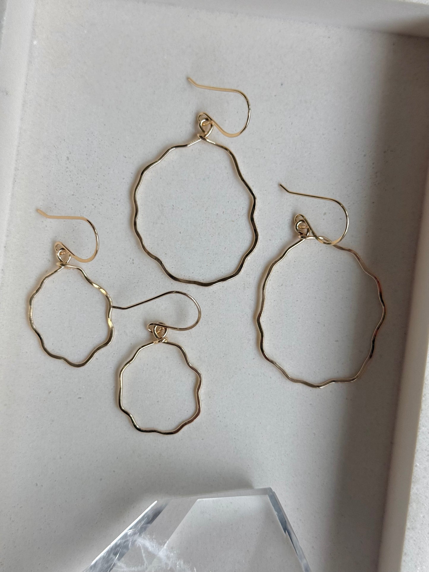Squiggle Uneven Hoop Earrings