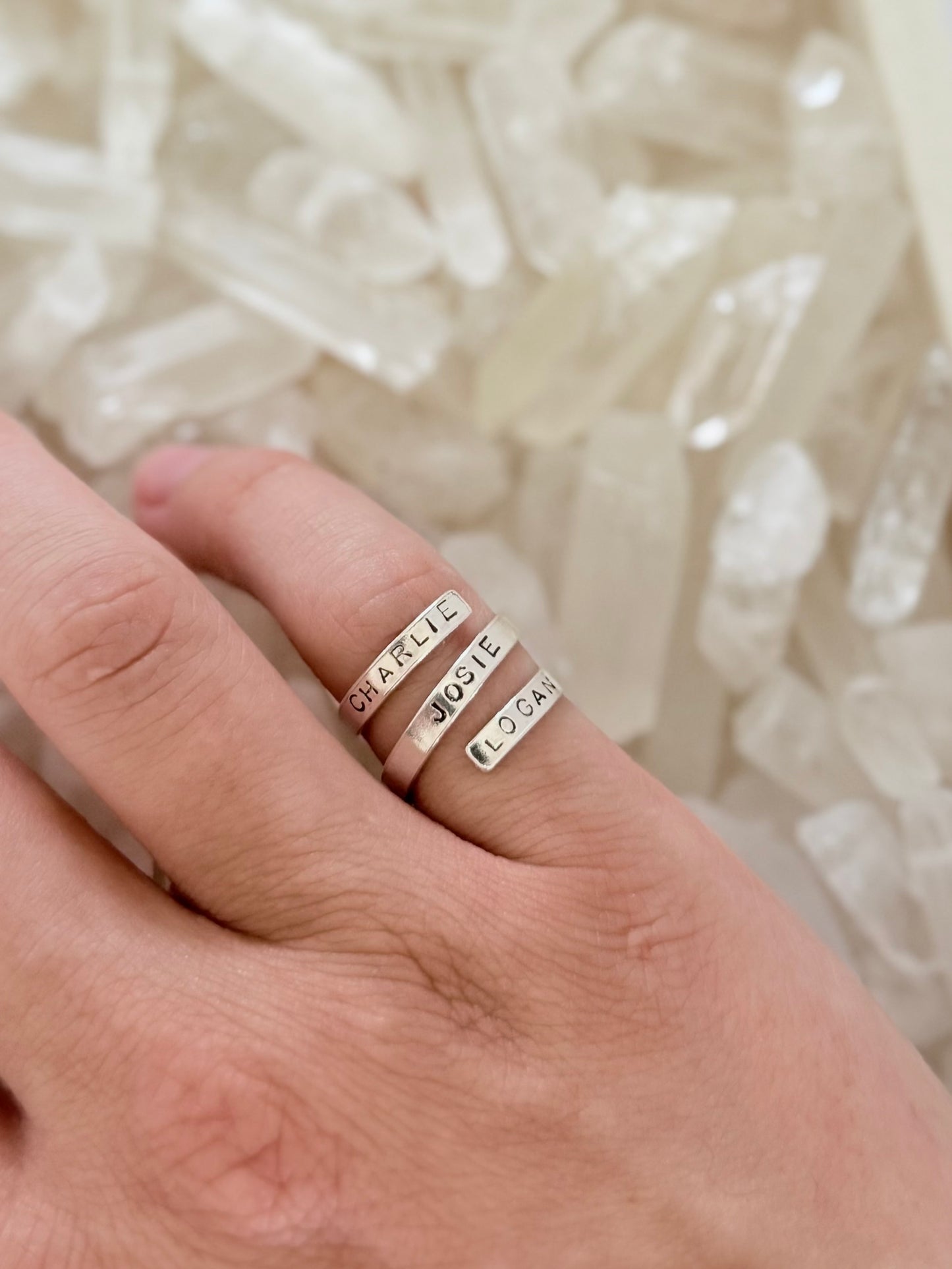Triple Wrap Name Ring